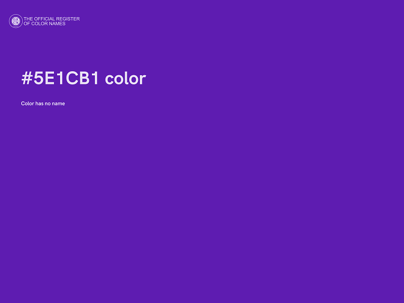 #5E1CB1 color image