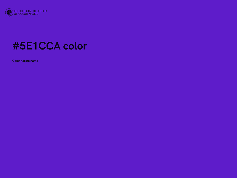 #5E1CCA color image