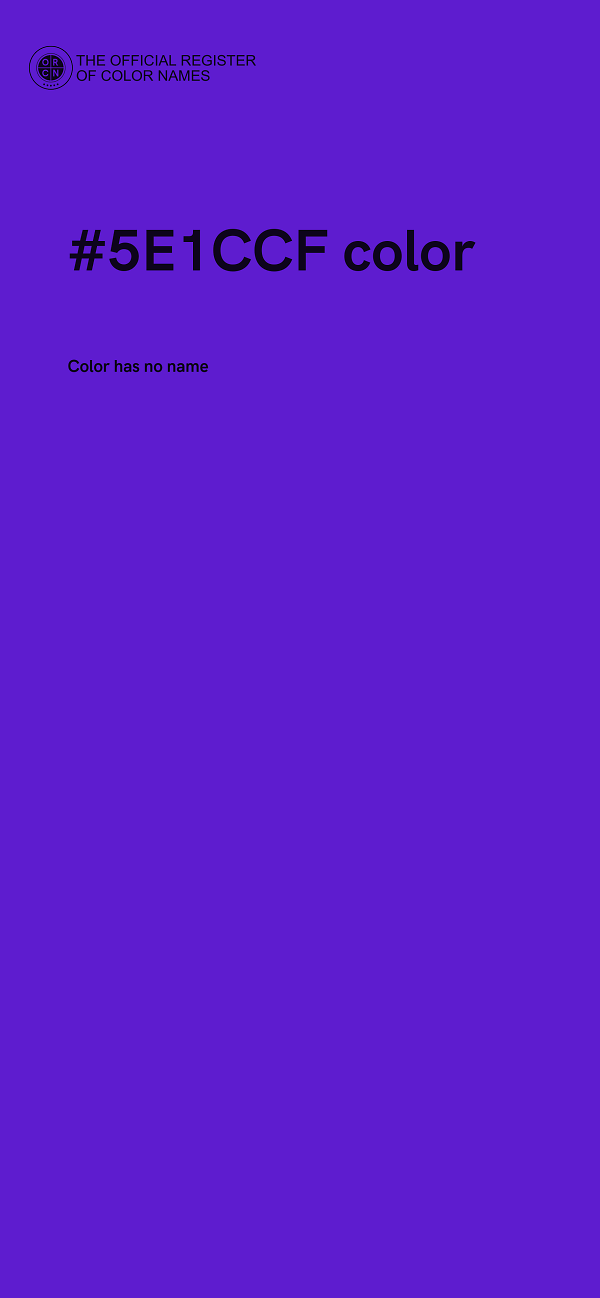 #5E1CCF color image