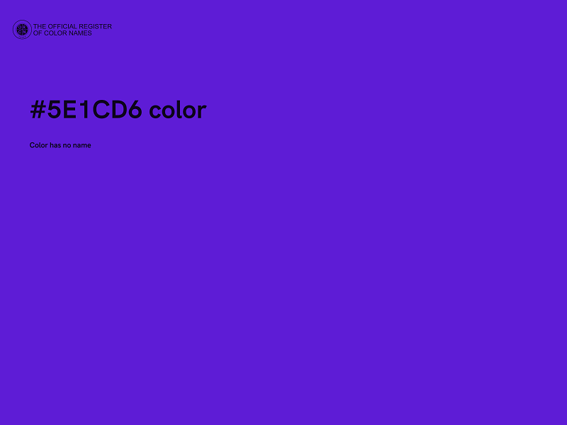#5E1CD6 color image