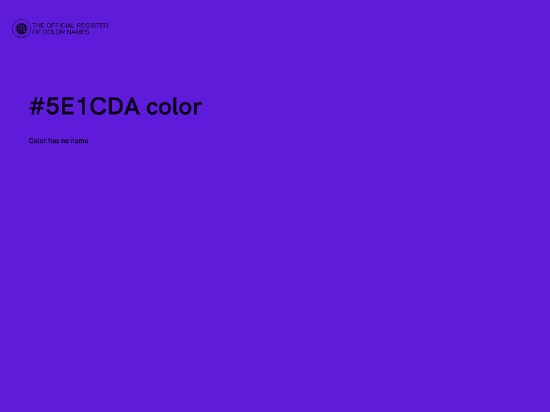 #5E1CDA color image