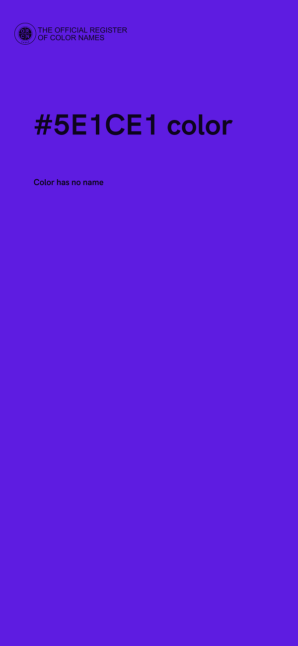 #5E1CE1 color image