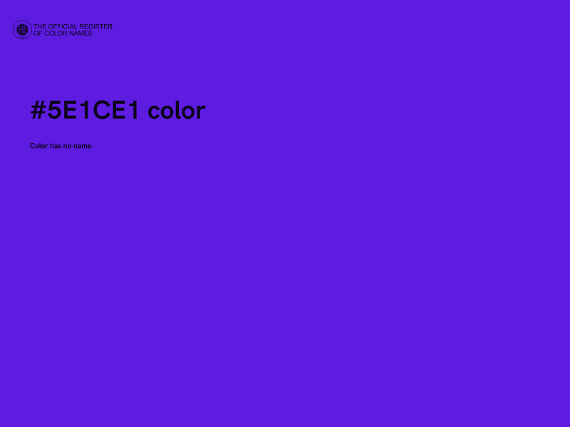 #5E1CE1 color image