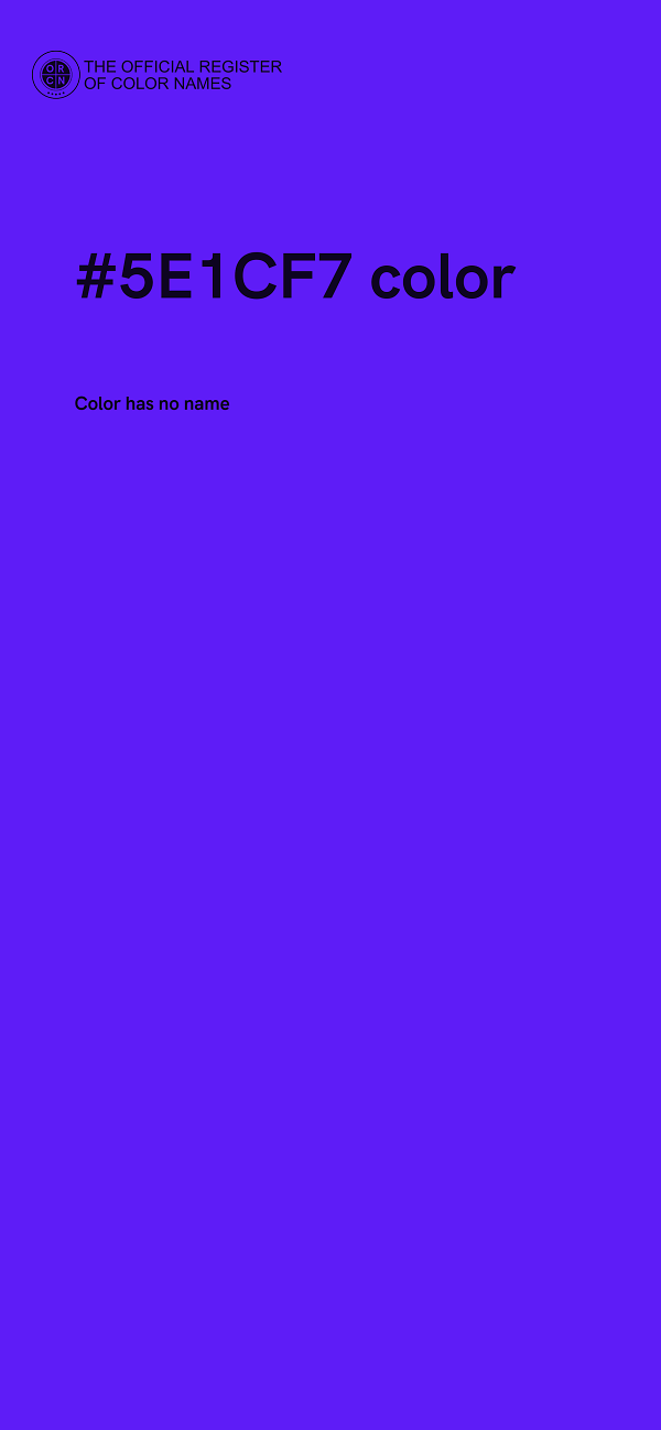 #5E1CF7 color image