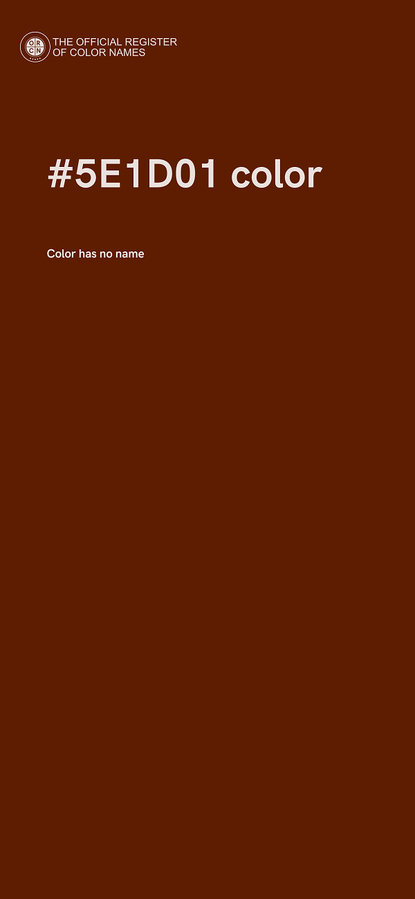 #5E1D01 color image