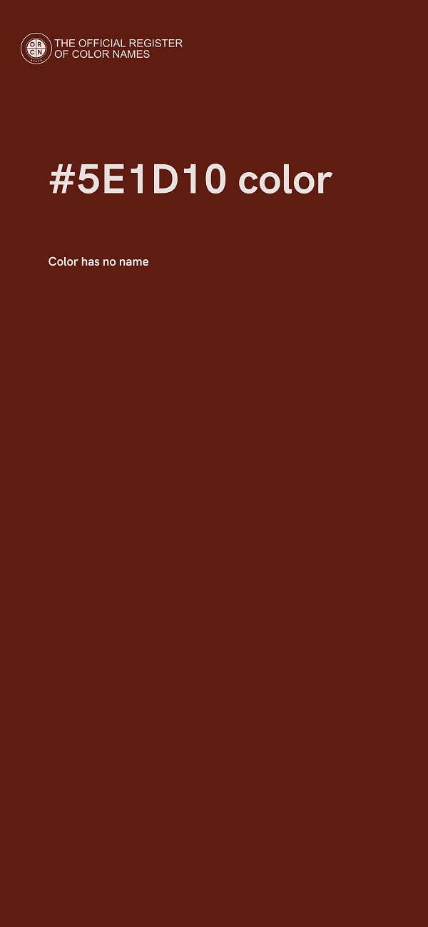 #5E1D10 color image