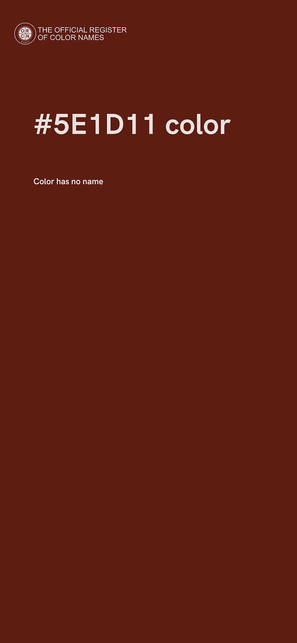 #5E1D11 color image