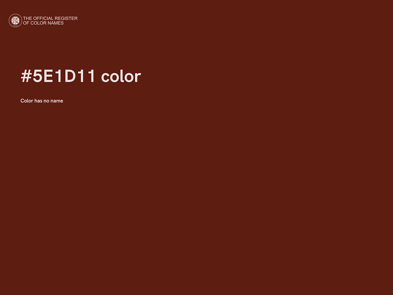 #5E1D11 color image