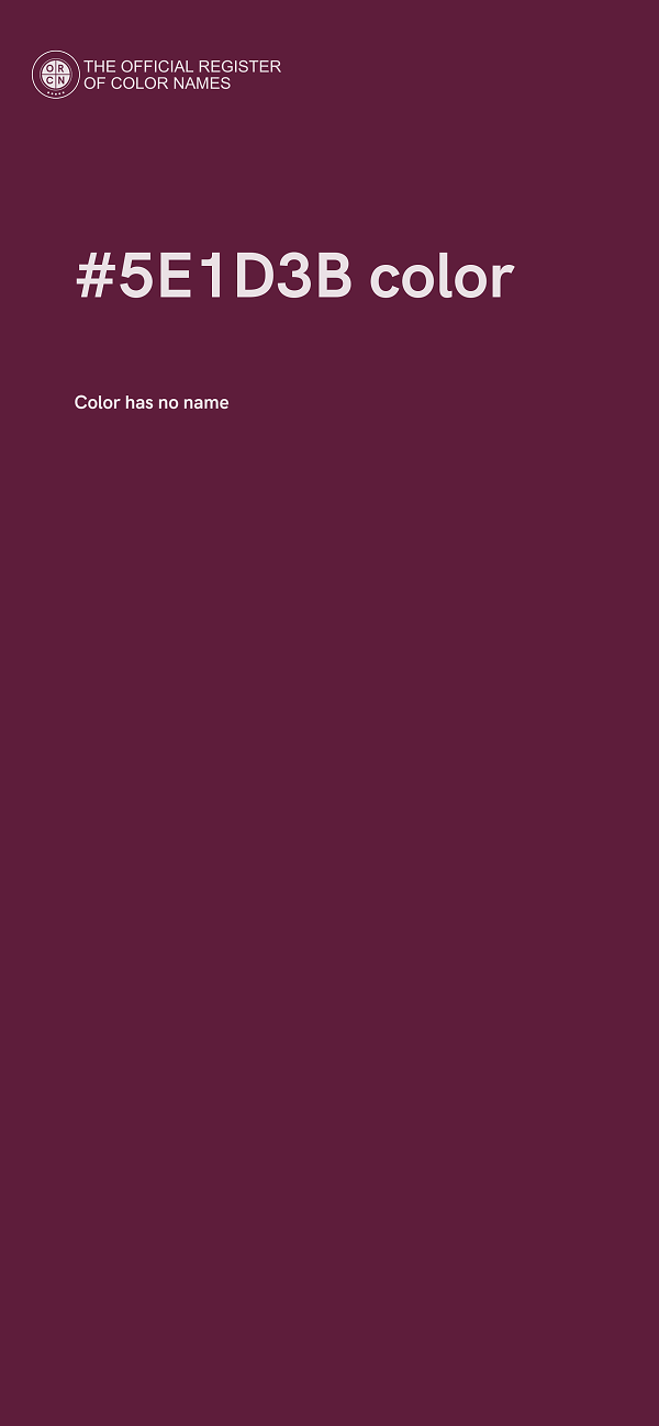 #5E1D3B color image