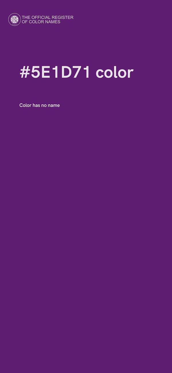 #5E1D71 color image