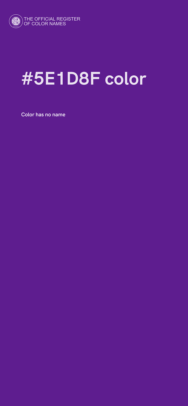 #5E1D8F color image