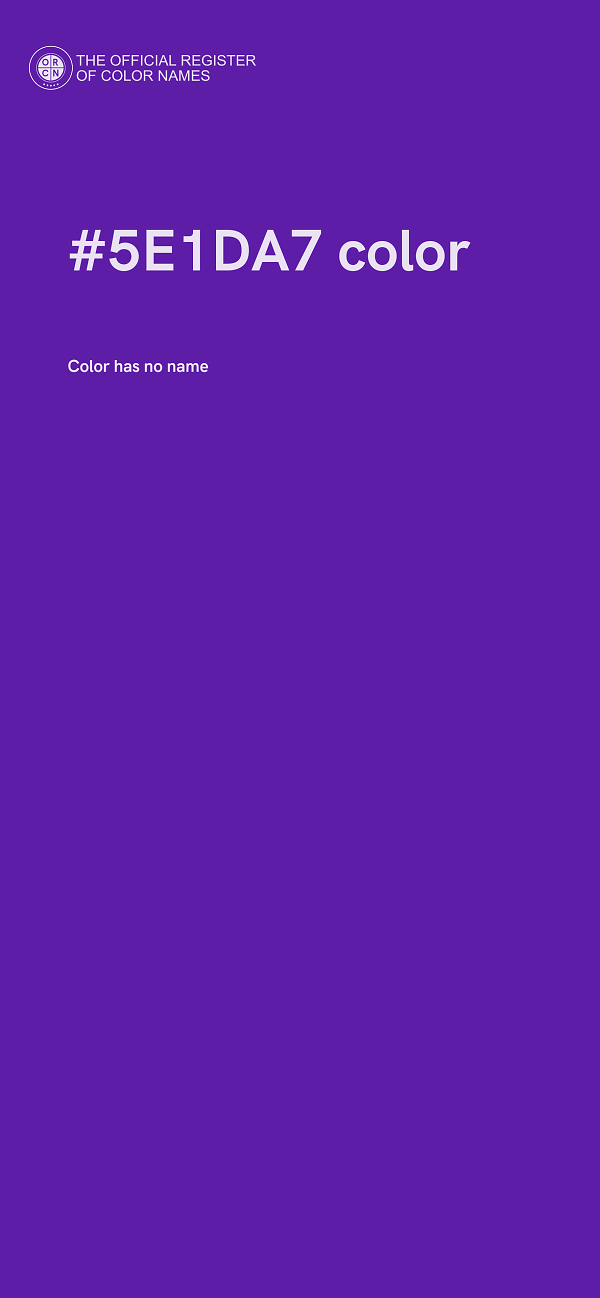 #5E1DA7 color image