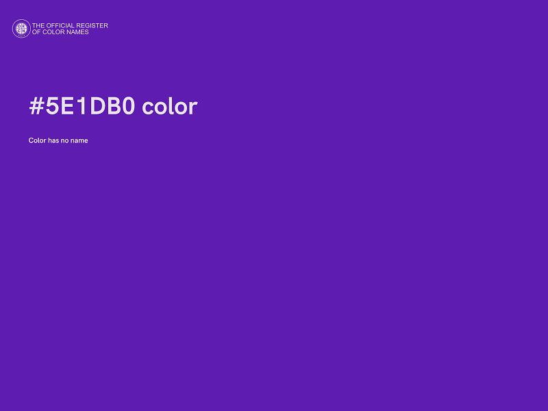 #5E1DB0 color image