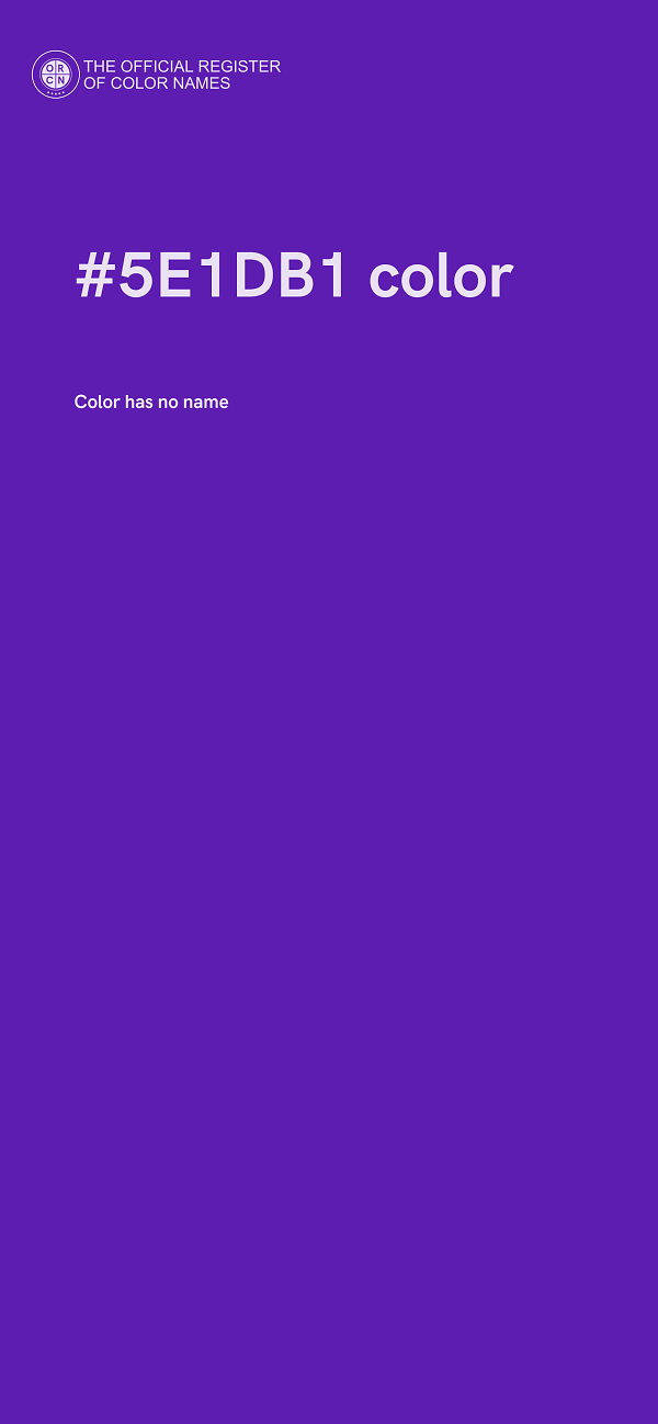 #5E1DB1 color image