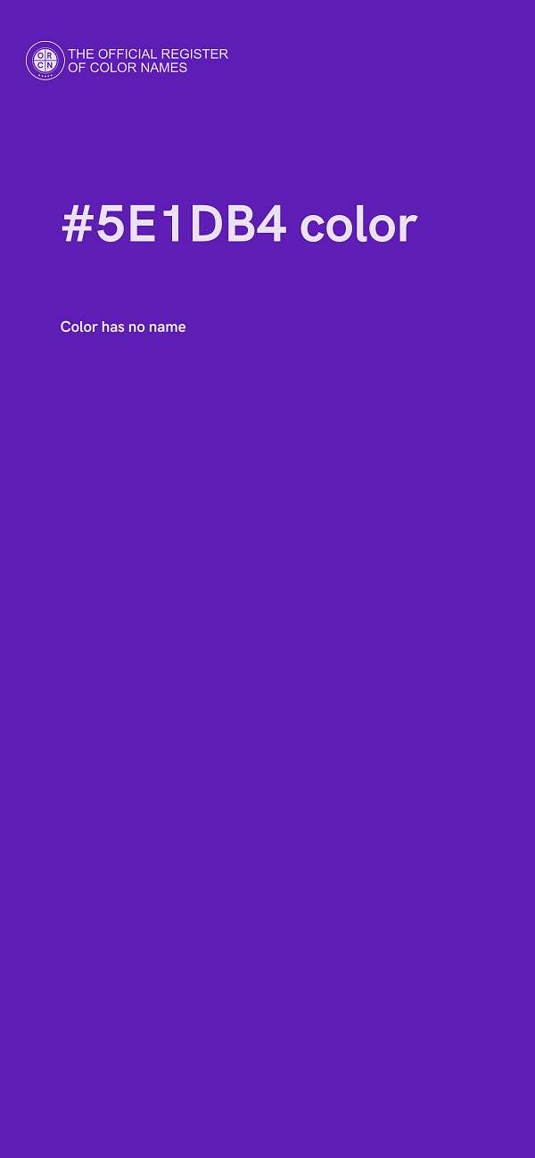 #5E1DB4 color image