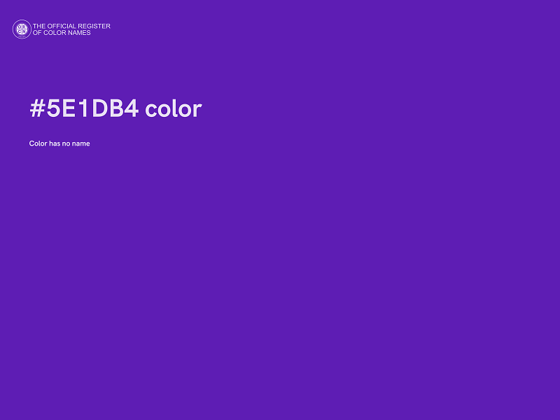 #5E1DB4 color image