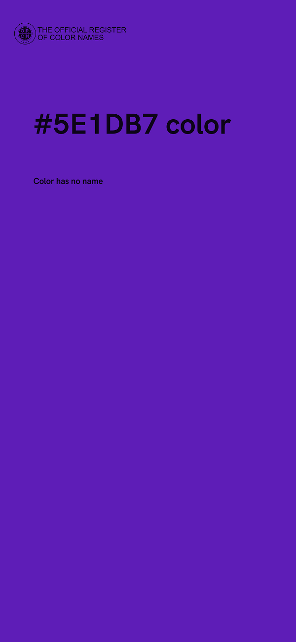 #5E1DB7 color image