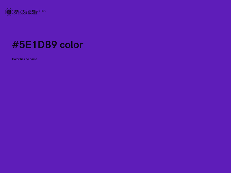 #5E1DB9 color image