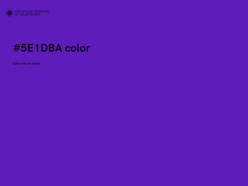 #5E1DBA color image