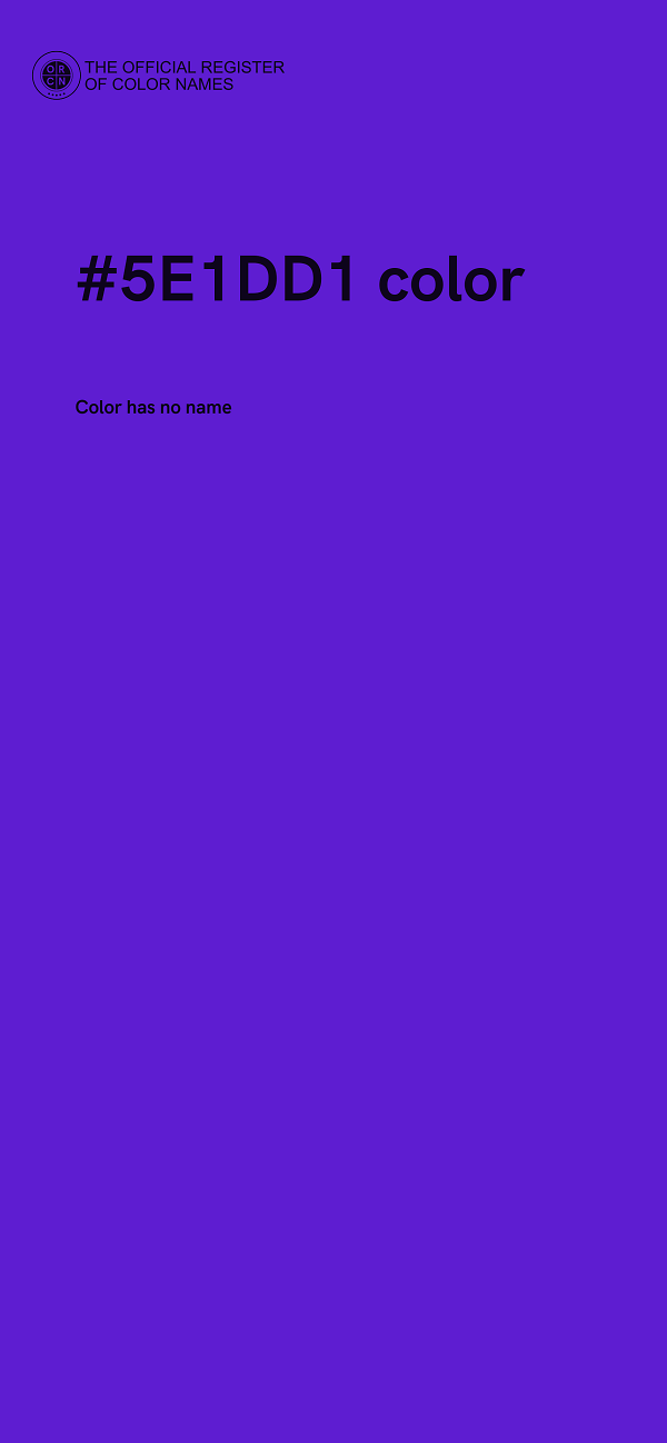 #5E1DD1 color image