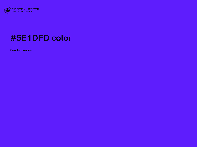#5E1DFD color image