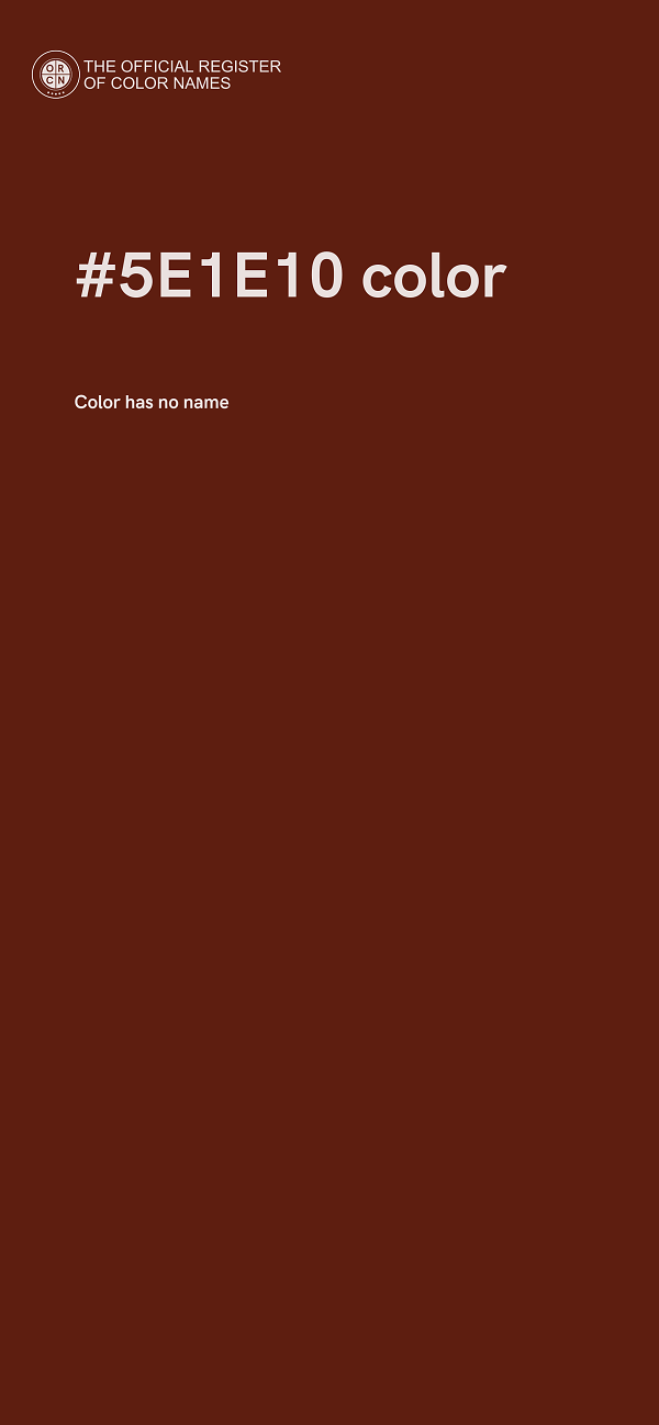 #5E1E10 color image