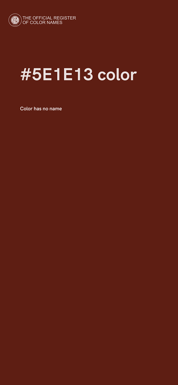 #5E1E13 color image