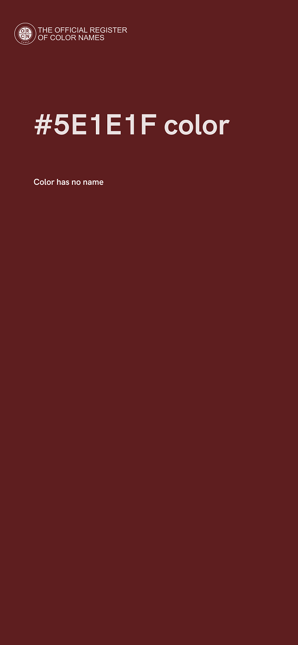 #5E1E1F color image