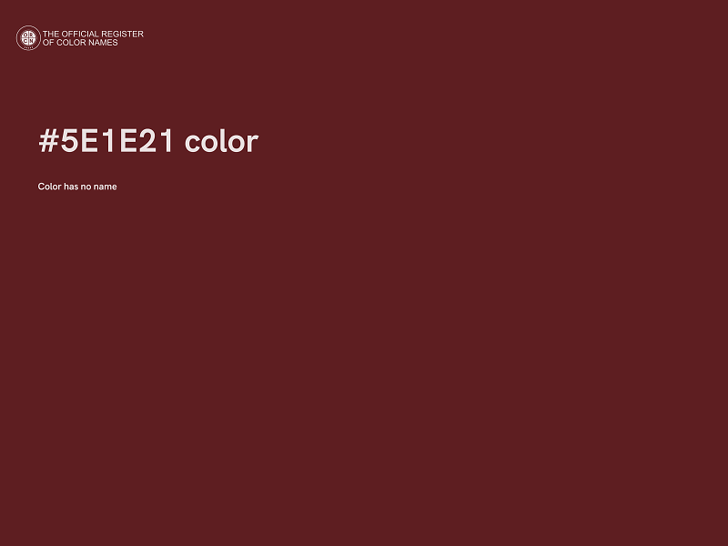 #5E1E21 color image