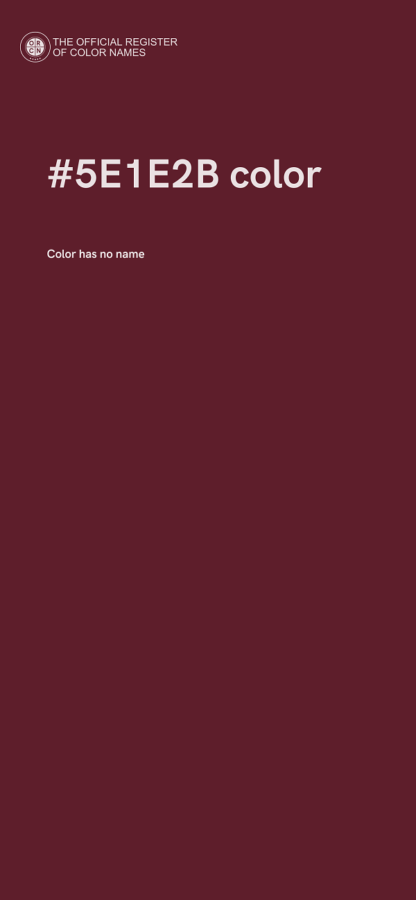#5E1E2B color image