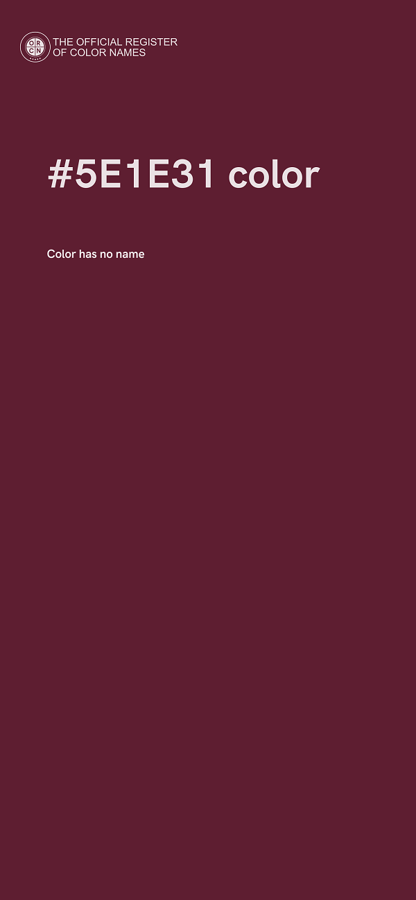 #5E1E31 color image