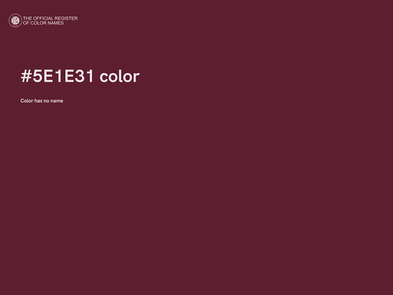 #5E1E31 color image
