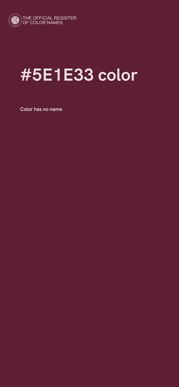 #5E1E33 color image