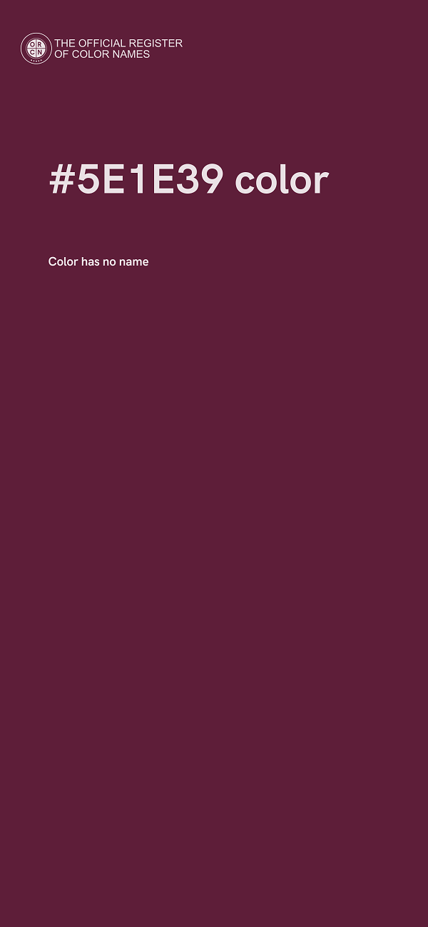 #5E1E39 color image