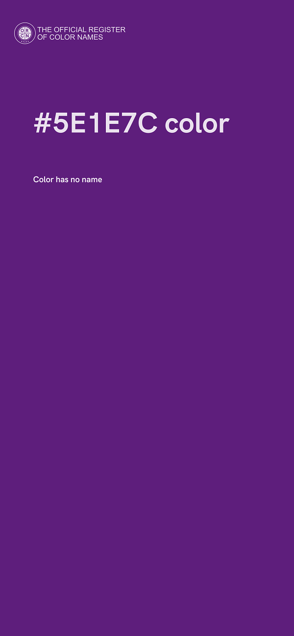 #5E1E7C color image