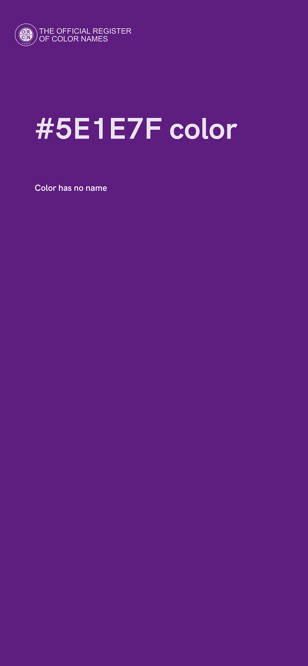 #5E1E7F color image