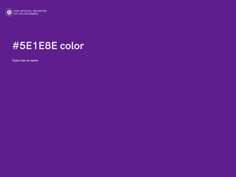 #5E1E8E color image