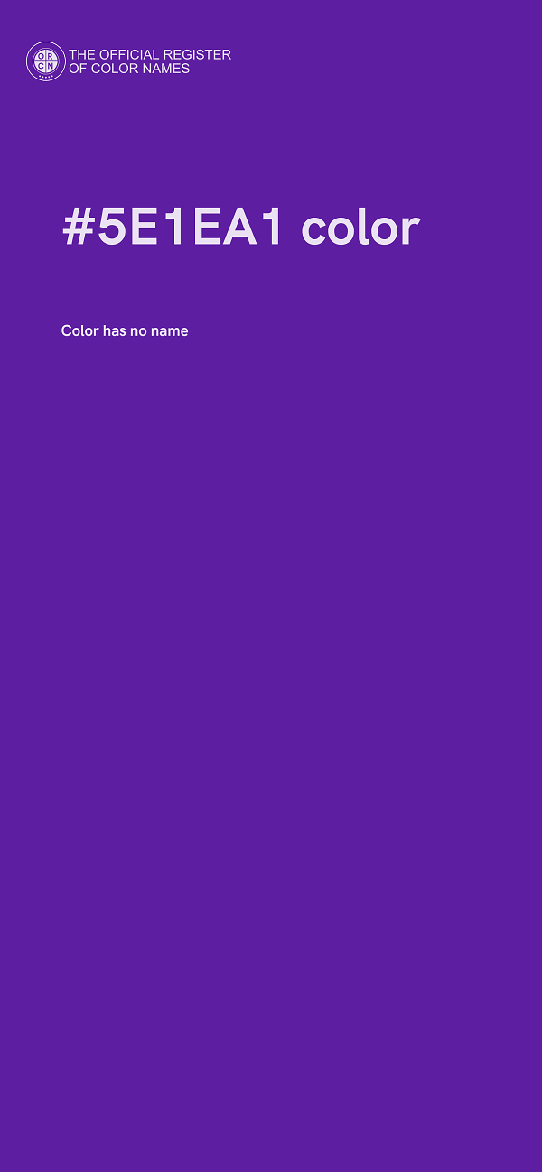 #5E1EA1 color image