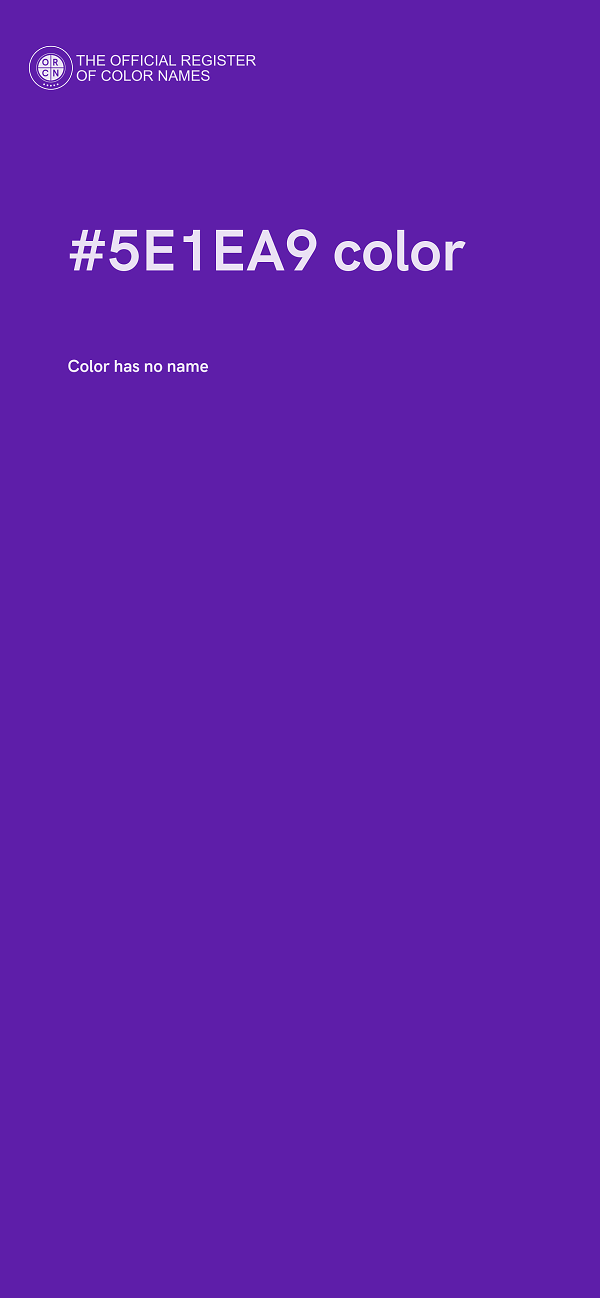 #5E1EA9 color image