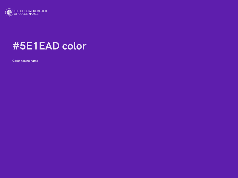 #5E1EAD color image