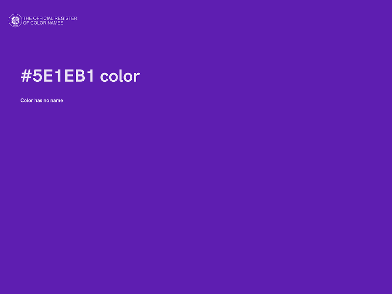 #5E1EB1 color image