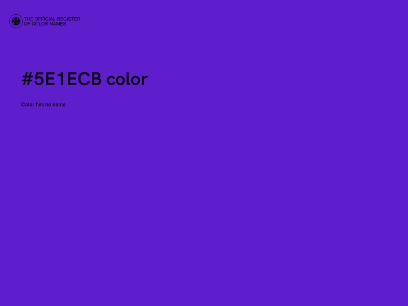 #5E1ECB color image