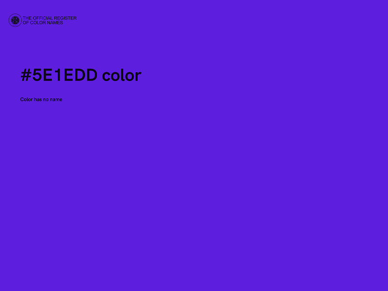 #5E1EDD color image