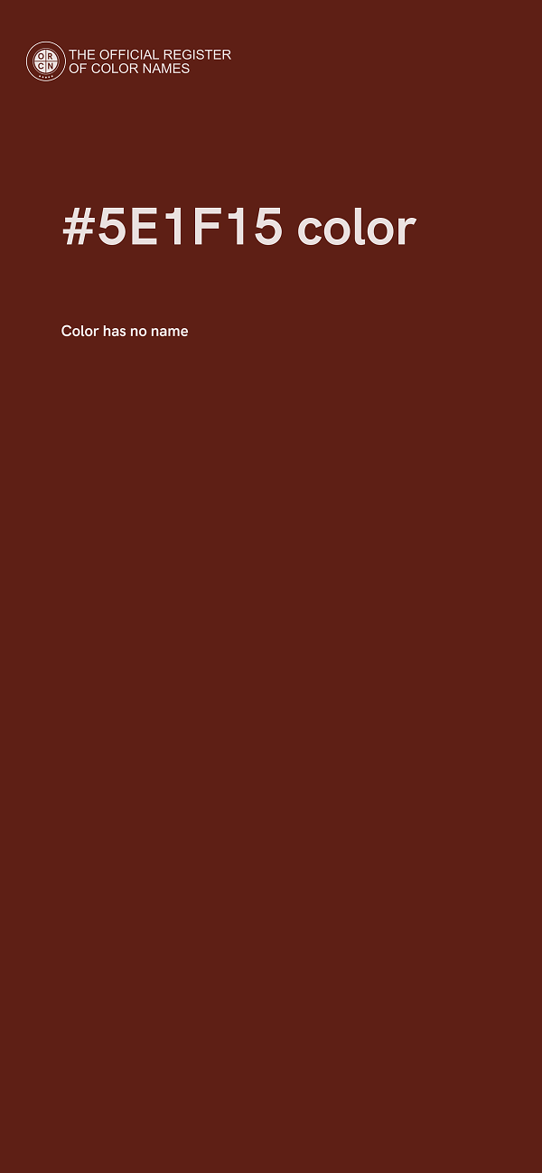 #5E1F15 color image