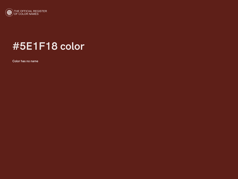 #5E1F18 color image