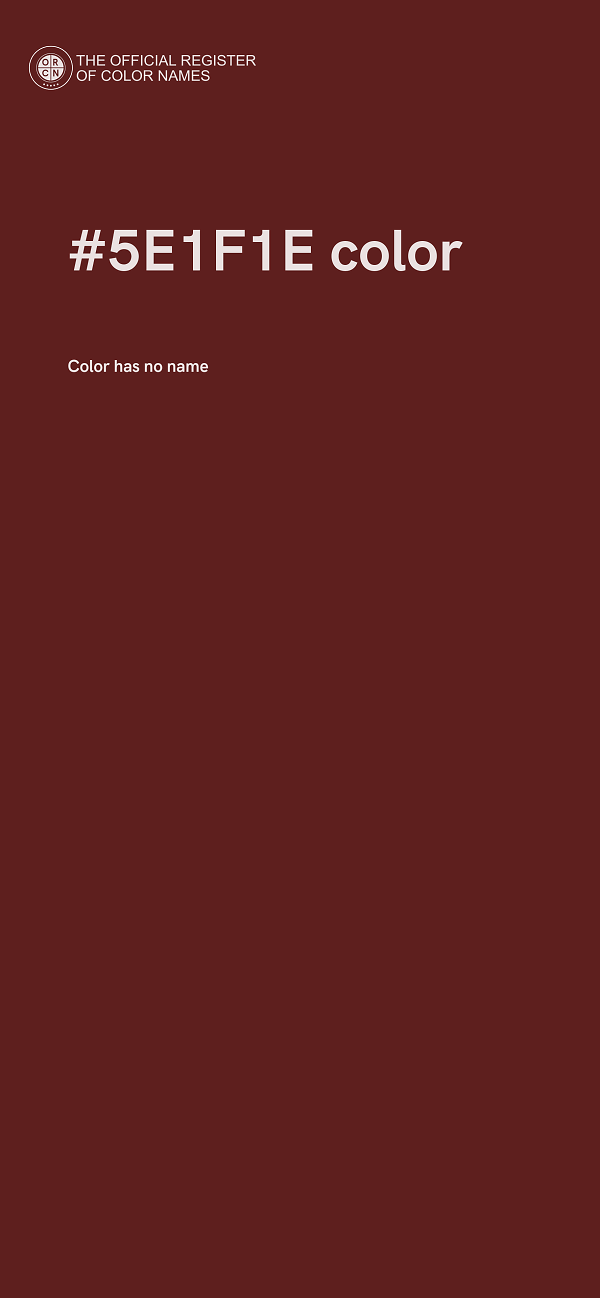 #5E1F1E color image