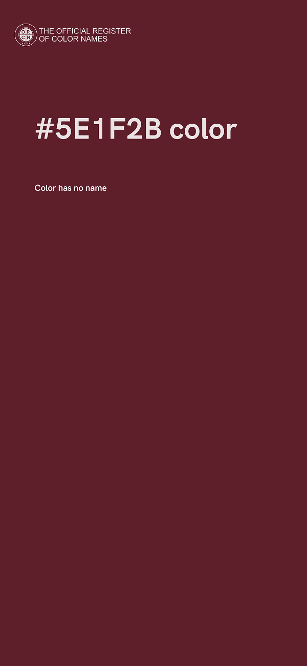#5E1F2B color image