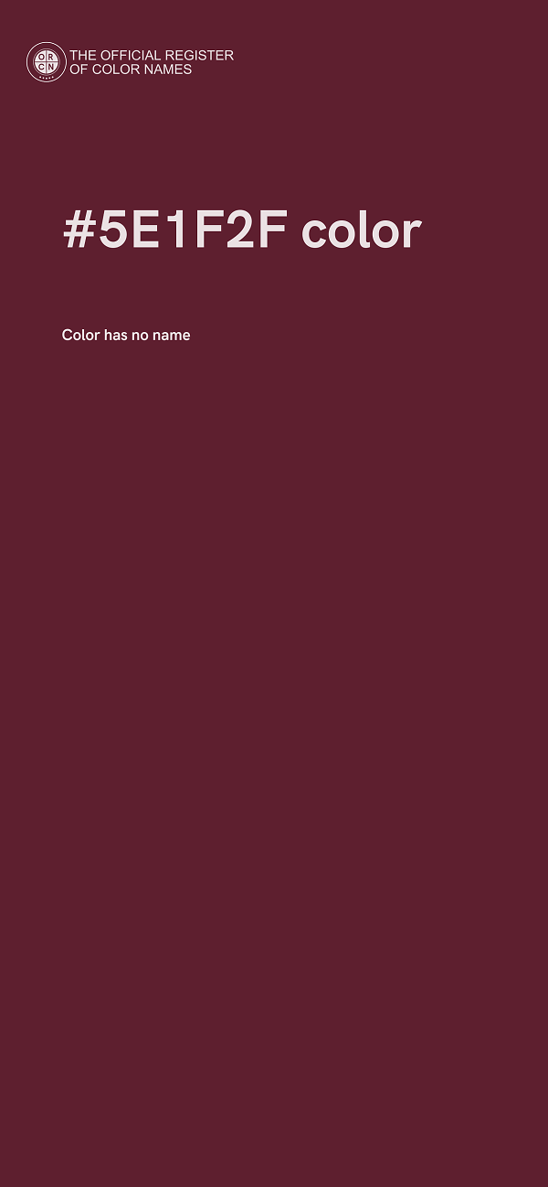 #5E1F2F color image