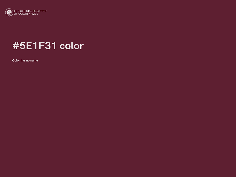 #5E1F31 color image