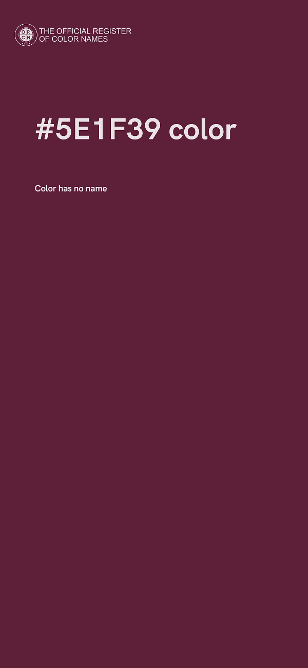 #5E1F39 color image